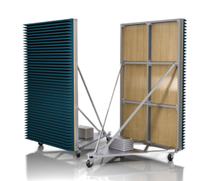 Подвижные радиопоглощающие перегородки