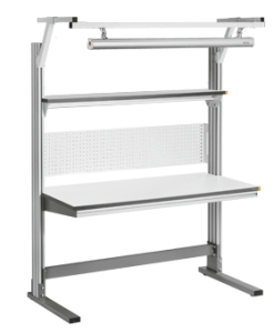 Рабочее место антистатическое со светодиодным светильником VIKING Альянс АЛ-С2-18-7 ESD