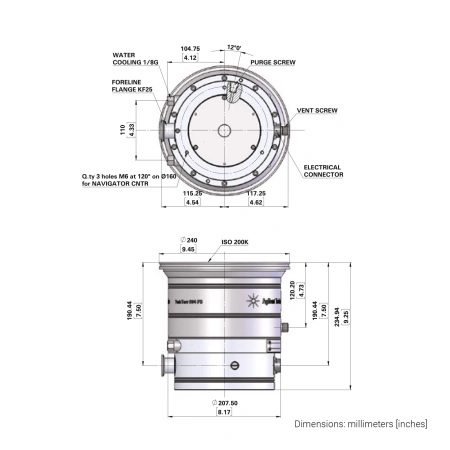 Турбомолекулярный вакуумный насос Agilent TwisTorr 804 FS