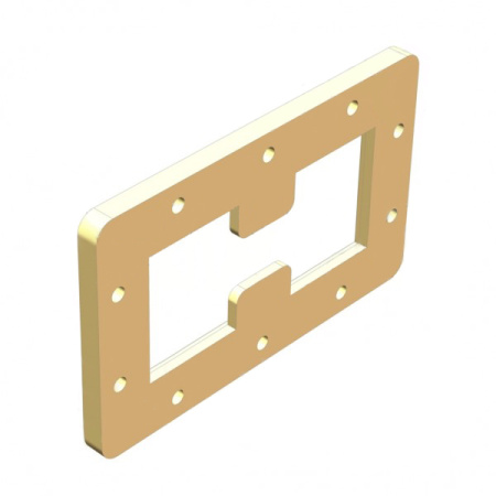 Фланец волноводный с двойным гребнем A-INFO WRD84-FPWRD84D24_Cu