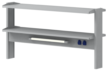 Стеллаж для лабораторных островных столов СОВЛАБ 1500 ТСОн