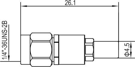 Переход коаксиальный SMP (вилка) - 2,92 мм (вилка)