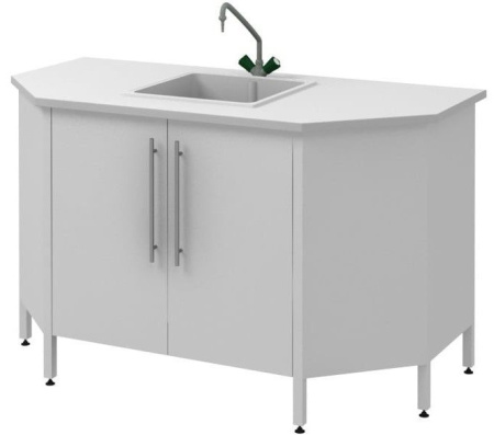 Мойка торцевая к островным столам СОВЛАБ 1500 Т МПЛ-2