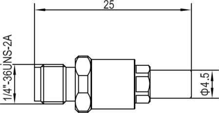 Переход коаксиальный SMA (розетка) - SMP (вилка)