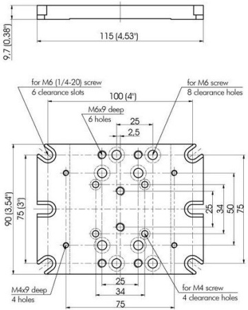 Основание универсальное Standa 3UBP175