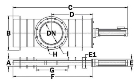 Шиберный затвор c защитным металлическим кольцом GNB PMG6P