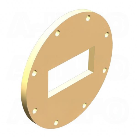 Фланец волноводный A-INFO 229-FAP40_Cu