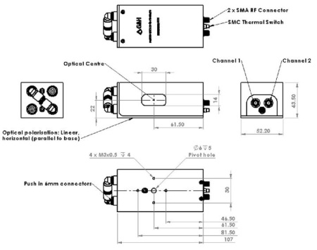 Модулятор акустооптический GOOCH & HOUSEGO I-M050-10C11V41-P3-GH75 Модулятор акустооптический GOOCH & HOUSEGO I-M050-10C11V41-P3-GH75