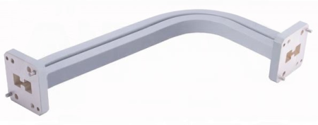 Волновод изогнутый с двойным гребнем A-INFO 650DRWHB-88.9-152.4_Cu