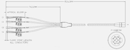 Разъем Viking Keysight (Agilent) 11713E-105, на 4 кабеля Разъем Viking Keysight (Agilent) 11713E-105, на 4 кабеля