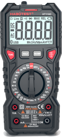 Мультиметр Habotest HT118C цифровой (True RMS)