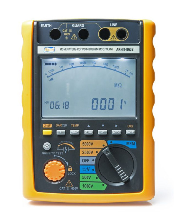 Измеритель сопротивления изоляции АКИП-8602