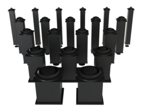 Опоры с пневматической системой виброизоляции JLT серии ZDT-P