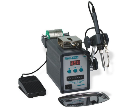 Паяльная станция Quick 376D Lead Free с автоподачей припоя 