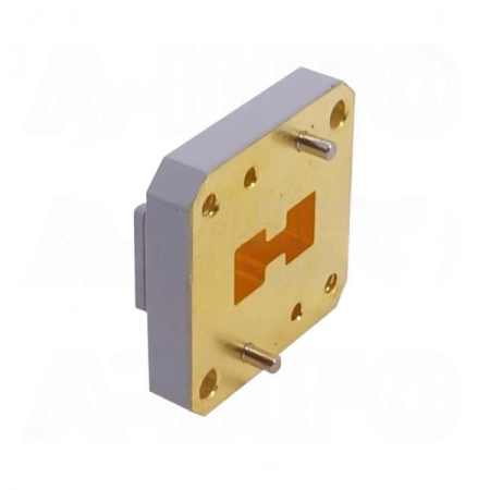 Пластина короткая волноводная с двойным гребнем со смещением A-INFO 750DRWOFS38_Cu