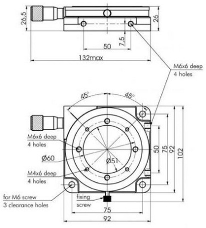 Платформа поворотная Standa 7R172E-2 с апертурой 2 дюйма