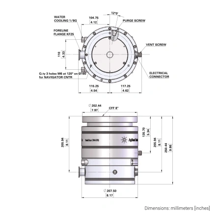 Турбомолекулярный вакуумный насос Agilent TwisTorr 704 FS
