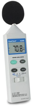Шумометр модели PeakTech P5055