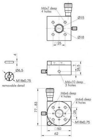 Миниплатформа поворотная Standa 7R7 Миниплатформа поворотная Standa 7R7