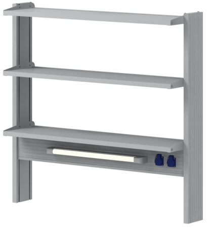 Стеллаж для лабораторных пристенных столов СОВЛАБ 1200 ТСПв