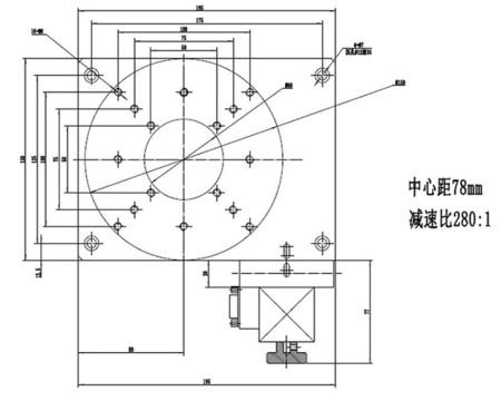 Моторизованный поворотный стол PDV PX110-150