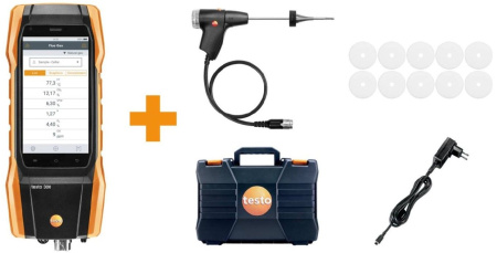 Анализатор дымовых газов Testo 300 Longlife с Н2 компенсацией (NO, CO до 30 000 ppm)