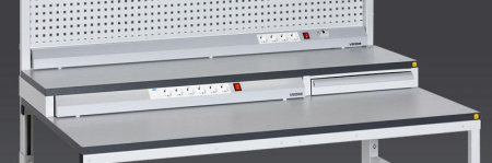 Приборно-инструментальная полка общепромышленная VIKING ПО-ИП-12-4 RAL 7012 темно-серая