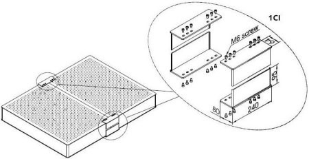 Соединительная скоба для оптического стола Standa 1CT-120