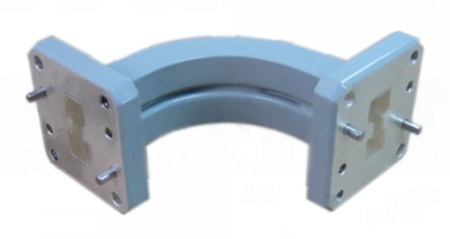 Волновод изогнутый с двойным гребнем A-INFO 650DRWEB-50-50_Cu