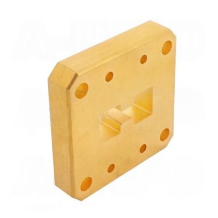 Пластина короткая волноводная с двойным гребнем со смещением A-INFO 750DRWOFS14_Cu