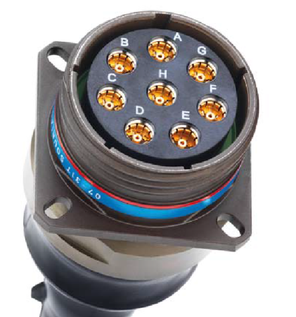 Кабельная сборка мультикоаксиальная Huber+Suhner MIL-38999 8 каналов