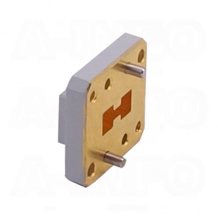 Пластина короткая волноводная с двойным гребнем со смещением A-INFO 110DRWOFS38_Cu