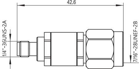 Переход коаксиальный TNCA (вилка) - 3,5 мм (розетка)