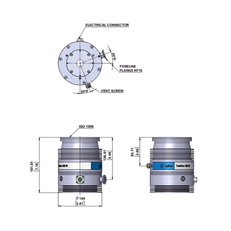 Турбомолекулярный вакуумный насос Agilent TwisTorr 305 FSQ