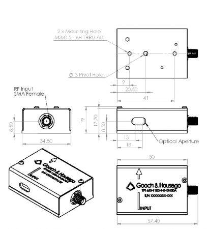 Фильтры акустооптические перестраиваемые GOOCH & HOUSEGO TF1650-1100-9-3-GH30A