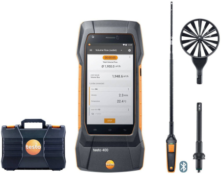 Комплект для вентиляции Testo 400 с зондом с обогреваемой струной