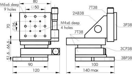 Транслятор линейный Standa 7T38 