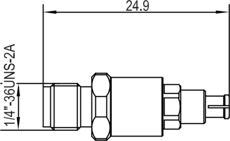Переход коаксиальный SMP (розетка) - 2,92 мм (розетка)