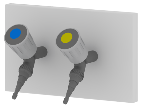 Стойка технологическая для пристенных столов СОВЛАБ 1400               