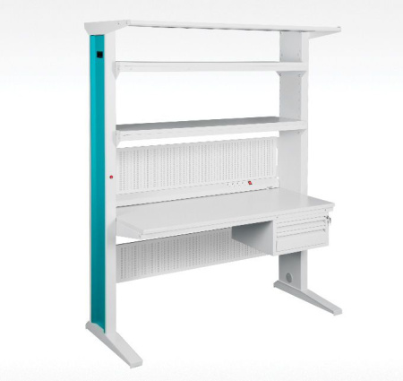 Рабочее место общепромышленное в комплекте с левосторонним электроблоком VIKING Гамма ГМ-15-7/Л