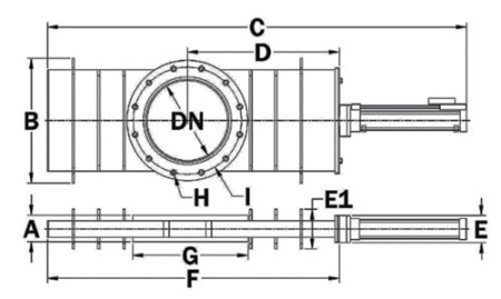 Шиберный затвор c защитным металлическим кольцом GNB PMG12P