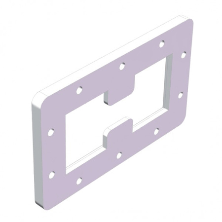 Фланец волноводный с двойным гребнем A-INFO WRD84-FPWRD84D24