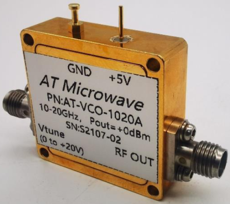 Генератор управляемый напряжением коаксиальный Atmicrowave AT-VCO-1020A