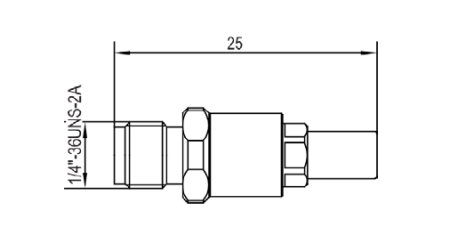 Переход коаксиальный 3,5 мм (розетка) - SMP (вилка)