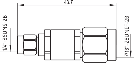 Переход коаксиальный TNCA (вилка) - 3,5 мм (вилка)