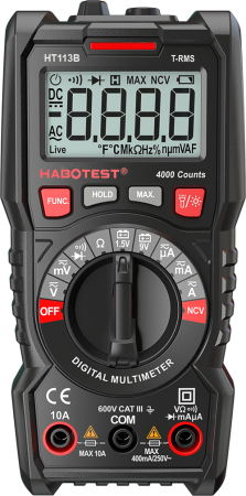 Мультиметр Habotest HT113B цифровой (TrueRMS)