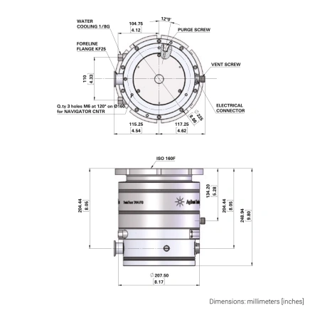 Турбомолекулярный вакуумный насос Agilent TwisTorr 704 FS