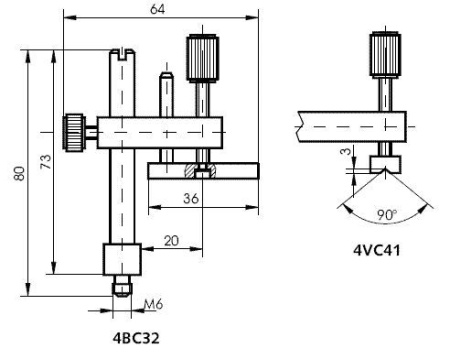 Зажим Standa 4VC41