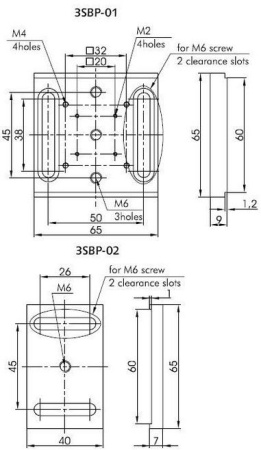 Основание скользящее Standa 3SBP