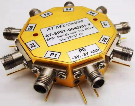 Переключатель коаксиальный на PIN-диодах Atmicrowave AT-SP8T-0040XH-R Переключатель коаксиальный на PIN-диодах Atmicrowave AT-SP8T-0040XH-R